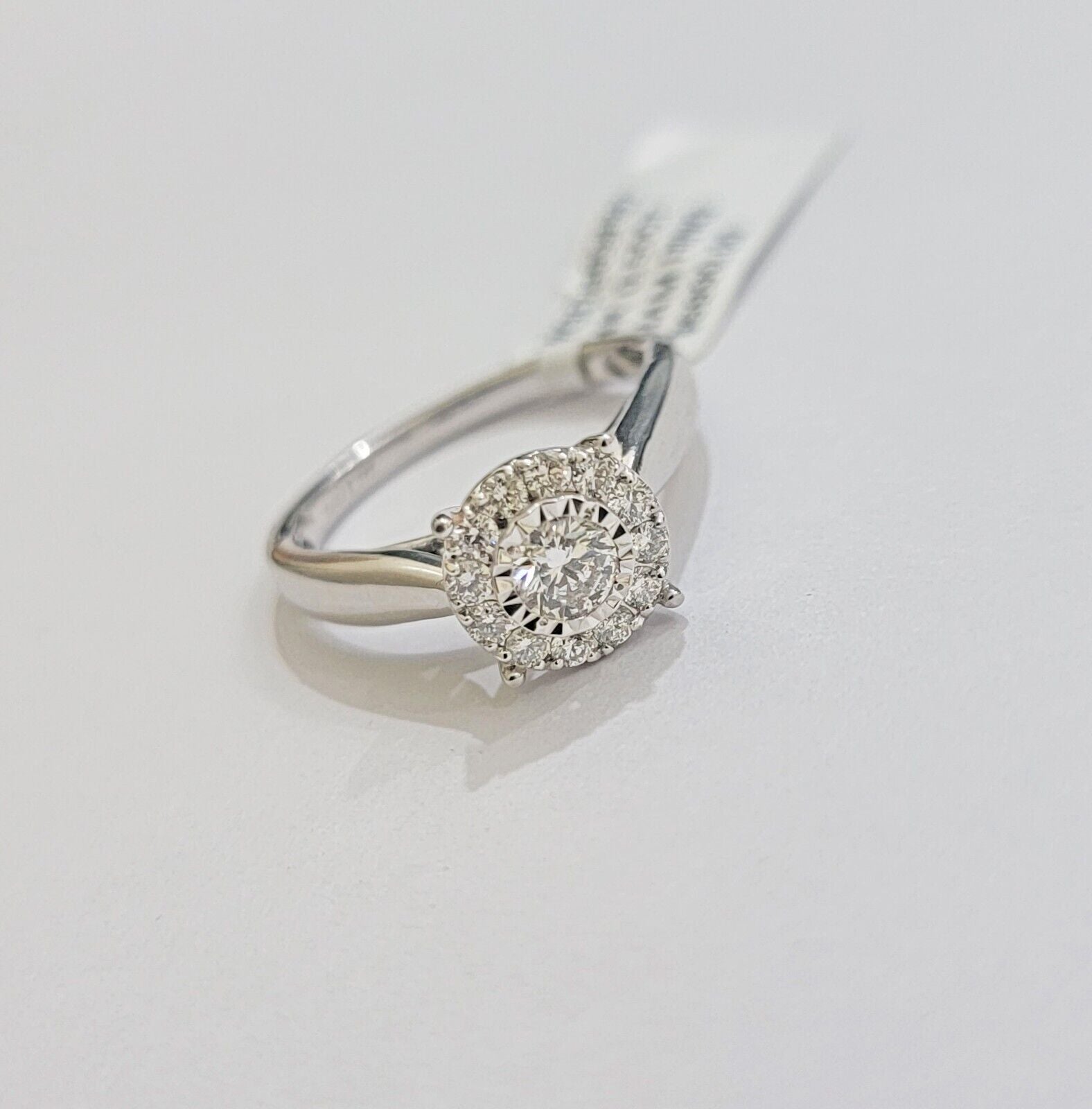 14k Yellow Gold Ladies Diamond Ring Wedding Engagement Women Solid Band REAL - GoldenlinQ